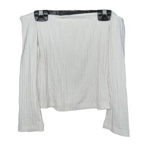 Ribbed Off The Shoulder Top